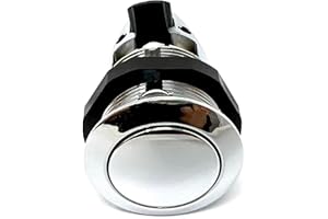 Haasweller I 2X Profi Push Lock 1-24mm Chromoptik Wohnmobil Möbelschloss Druckschlösser Druckknopf Boot Camper Verriegelung Schnappverschluss