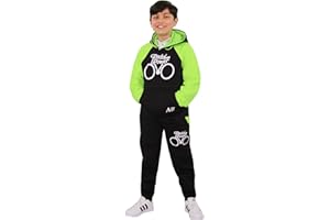 A2Z 4 Kids Boys Girls Pedal Power Print Tracksuit Navy & Red Hoodie With Bottom Joggers Sweatpants Gym Sports Activewear Outfit Set Gifts For Children Unisex Age 5 6 7 8 9 10 11 12 13 Years