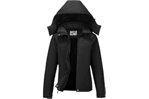 OutPro Damen Skijacke Winter Schneemantel Warm Fleece Mountain Wasserdichte Damenjacke Snowboardjacken