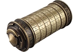Retro Metal Da Vinci -kodlås, 5.1 * 6.3 * 9.1 i klassisk pusselåda, för butiksanteckningar, dikter, smycken, nycklar, andra värdesaker gör stor överraskning för din älskade