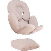 JYOKO Kids Seat Reducer Anti-Allergic Universal Baby 100% Cotton Beige Includes Head Body and Back Support Pack of 3