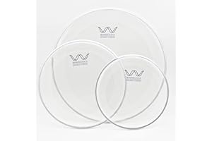 WAMBOOKA Double Cheese Drum Head Pelle doppio-strato trasparente idraulica da 14mil Disponibile nelle misure: 8″- 22″. (SET2 10″, 12″, 16″- 2PLY DOUBLE OIL CLEAR CHEESE)