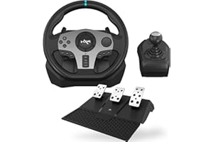 PXN Gaming Lenkrad, V9 Lenkrad mit Pedalen und Schaltung - Gebraucht - Wie Neu - Rennlenkrad, 270/900°, Dual Vibrationen Rückmeldung - für Xbox One, Xbox series X|S, PS4, PS3, PC
