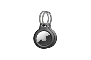 Belkin Portachiavi per Apple AirTag (2 pezzi), Custodia con Anello Porta per AirTag, Durevole, Antigraffio, Design Aperto, Bordi Rialzati per Uso con Chiavi, Animali Domestici, Bagagli ecc., Nero