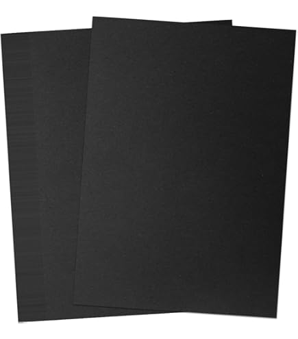 thumbnail image 2 of Black Card 500gsm A4 Extra Thick Craft Cardstock - Pack Of 10 Sheets, Made In UK 2 of 4