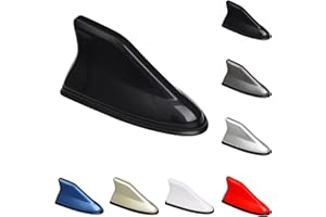 LVTFCO Antena Coche Tiburon para Citroen C1 C2 C3 C4 C4L C5 Xsara Cactus, Coche Techo Superior Am/FM Radio Antena Aleta Accesorios Coche,A