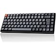 Keychron K2 Wireless Mechanical Gaming Keyboard, 84 Keys 75% White LED Backlit Design Rechargeable USB-C Wired Bluetooth Keyb