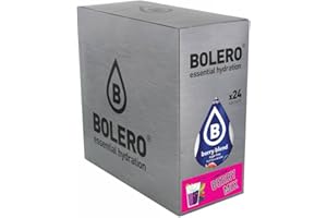 Poznaj Bolero BERRY MIX | 24x9g I napój w proszku bez cukru słodzony stewią | dla diabetyków | smak maliny, czarnej porzeczki, truskawki, jagód, owoców leśnych, jagód, żurawin i jagód acai