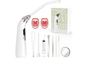 WingFly Tonsil Stone Remover Set, Electric Almond Stones Removal in Suction Heads, 5-Speed Suction Oral Irrigator, 8-Piece Tonsil Stone Remover for Healthy Almonds and Fresh Breath, Upgrade