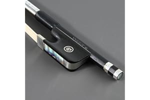 VingoBow Archet d'alto en fibre de carbone naturel de Mongolie - Ton chaud et doux - Art N° 100 m - Taille 3/4