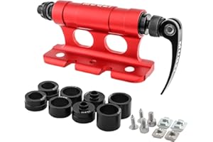 MUQZI Bike Block Fork Mount, Aluminum Alloy Bicycle Front Fork Quick Release Mount MTB Rear Wheel Rack Mount Thru Axle Car Roof Carrier Rack Support Stand Holder