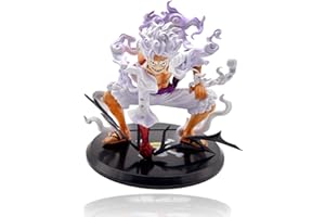 Ubephant One Piece Figur, One Piece Figuren 20cm, Luffy Gear 5 Figuren One Piece Strohhut Ruffy Figur Cartoon Charakter Statue für Desktop Dekoration Kinder Geburtstag Geschenk