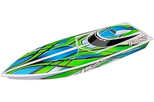 Traxxas RC Blast Speed Boot + Akku, 12V-Lader weiß/grün