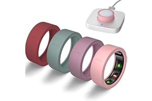 BANDRAIN Ultra-Thin Covers Compatible with Oura Ring Gen 4/Oura Gen 3 Cover, Anti-Scratch Elastic Silicone Protector Case Smart Rings Accessories for ULTRAHUMAN Ring AIR Women Men (Set 8, S (6/7/8/9/10))