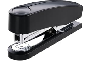 ‎PELLTECH NOVUS Heftgerät B2 (25 Blatt Heftleistung, Oberlademechanik, Metallgerät mit Kunststoffmantel, inkl. 200 Heftklammern) schwarz