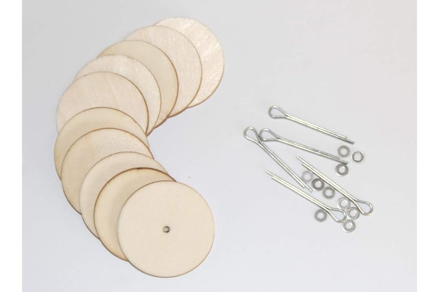 celloexpress 30mm Cotter Pin Joints Wooden - Teddy Bear & Soft Toy Making Limbs and Head Joints - Pack of 5