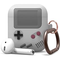 Custodia Elago AW5 Per AirPods 3: Design Retrò Da Console Classica, Silicone Resistente, Supporta Ricarica Wireless, Colore Grigio Chiaro - 3