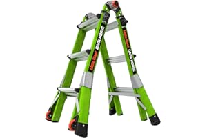Little Giant Ladder Systems Dark Horse 2.0, M13, 4 m, échelle Multi-Positions, Fibre de Verre, Type 1A, Poids Nominal 136 kg, (16113-001)