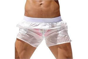 DAWWOTI Maillots De Bain pour Hommes Maillots De Bain Maillot De Bain Transparent