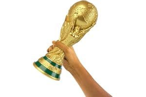 BURUVO 2022 Champion Trophy Calcio Coppa del Mondo di Calcio Replica Regali Commemorativi Partita Campioni Fan Modelli Statua Fan Vincitori Premio Ricordo (Color : Gold Trophy, Size : 13cm/5.12in)
