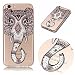 Produktbild iPhone 7 8 Hülle, E-Unicorn Handyhülle Apple iPhone 7 8 Hülle Transparent mit Muster 3D Elefant Blume Silikon Durchsichtig Tasche Ultra Slim Dünn TPU Bumper Schutzhülle Stoßfest Hochwertigem Zubehör Set Etui Schale Back Case Cover Rückseite