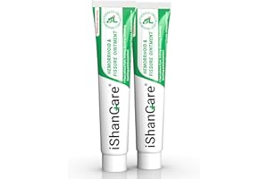 ISHANCARE Hemorrhoid Cream, Hemorrhoid & Fissure Treatment Ointment Extra Strength, Relief Anal Pain, Itching, Bleeding, Swelling, Discomfort, Natural Herbs Fast Acting Ingredients, Contains Vitamin E