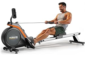 YOSUDA Rameur Musculation d'Appartement​, 16 Niveaux de Résistance, Rameur Magnétique Silencieux avec APP & Écran LCD, Entraînement Cardio, Capacité 160 kg, Rangement Vertical, Assemblage Facile
