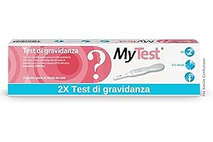 MYTEST My Test – Test di Gravidanza, Identificazione Precoce dal Primo Giorno di Ritardo, Semplice e Rapido, 2 Kit
