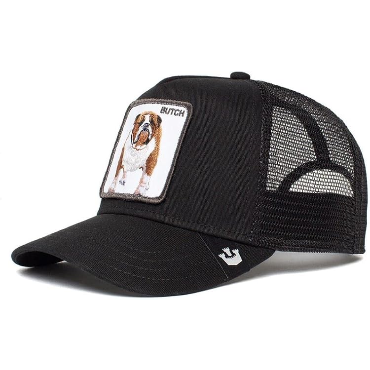 Goorin Bros. Trucker Cap „The French Frenchie“ – Schwarz, Verstellbar, Mit Netzrücken, Lässig Und Stylisch