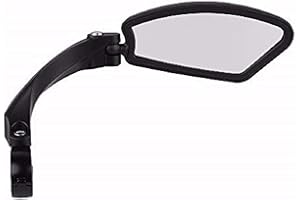 MEROURII Bike Mirrors,Bike Handlebar Rear View Mirrors Stainless Steel Folding Adjustable 360° Rotatable Handlebar Bike Mirror for Mountain Road Bike Scooter (Right)
