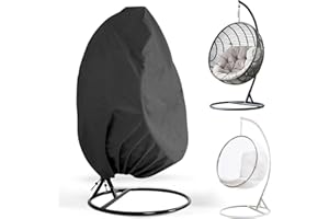 FGen Egg Chair Cover,Heavy Duty Egg Chair Cover,Waterproof Hanging Egg Chair Covers,Outdoor Swing Egg Chair Cover,Patio Hanging Egg Chair Cover,190 x 110cm