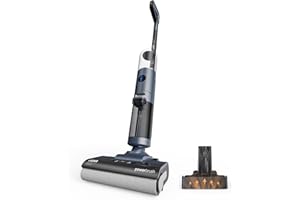 JONR ED12 Pro Aspirapolvere e Liquidi Senza Fili, Pulizia a Tre Lati Lavapavimenti, Autopulizia con Acqua Calda e Asciugatura ad Aria Calda, Serbatoio da 850 ML per Pavimenti Duri e Peli di Animali