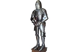 Nautique Réplique Hub Médiéval Chevalier Costume D'Armure Full Body Armure Costume W/Épée/Cochon Visage Casque