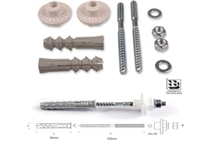 Replacement MONOBLOC Basin & Sink Mixer TAP CLAMP Bracket KIT M10X120mm PSW TRADE SUPPLIERS LTD