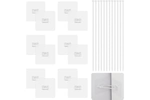 HOTUT 12 Pezzi Cinghie di Ancoraggio per Mobili, Ancoraggi da Parete Anti-punta per Mobili, Cinghie Antiribaltamento per Mobili Autoadesive Sicurezza per Bambini e Protezione Animali Domestici