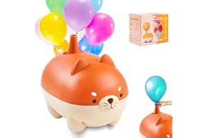 BOMPOW Electric Balloon Pump Cute Balloon Air Pump Balloon Blower Electric Balloon Inflator for Birthday Party, Wedding, Christmas, Ceremony Balloon Decoration