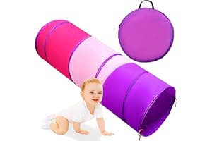TIKTENT Kids Play Tunnel for Toddlers 1-3, Baby Crawling Toys for 1 2 3 4 Year Old Girl Boy Birthday Gift, 6 Foot Pop Up Tunnel, Indoor Outdoor Toddler Toys for Infant Children or Dog