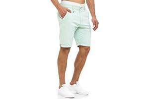 Indicode Herren Cuba Chino Shorts mit 5 Taschen | Bermuda Herren Chino Shorts f. Männer