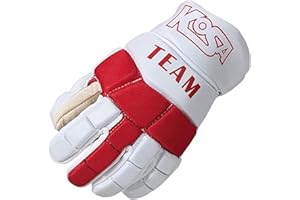 KOSA Team Bandy ice Protective Glove Leather Designed Durable and Flexible, Comfortable Grip Improves Knitting Handling, Fast Movement & Extra Padded Back View for Hand & Wrist Protection (
