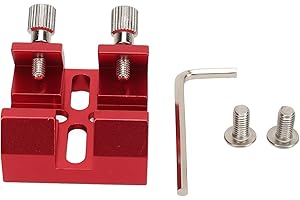 TOPIKY Universelle Schwalbenschwanzbasis für Sucherfernrohre, Halterung für Optische Teleskop Sucherfernrohre aus Aluminiumlegierung, Schwalbenschwanz Schlitzplatte für Teleskop (Rot)