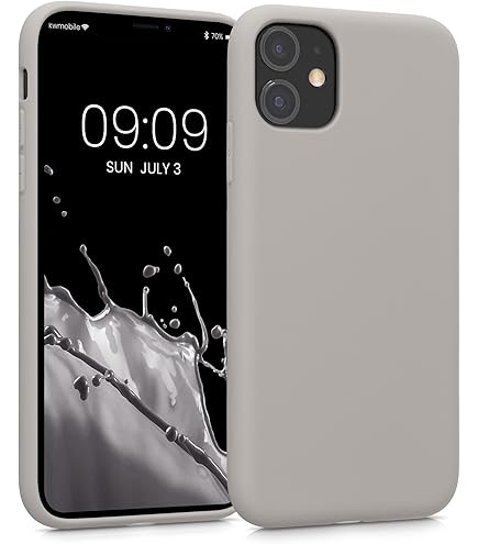 Custodia In Silicone Per IPhone 11 6,1'', Ultra Sottile Con Microfibra Antigraffio, Protezione Completa, Marrone - 2
