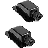 QWORK® Pack of 2 Roof Guides IP68 Waterproof ABS Solar 1 Compartment Cable Guide for Solar Satellite Air Conditioning Caravan