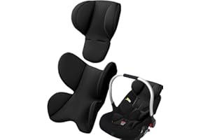 Amesor Baby Neugeboren Autositz Kissen, Extra Weiches Autositz-Einsatzkissen, Kopf Und Körperstütze Für Babyautositze, Kopf-Nacken-Sitzpolster Für Kinder, Für Kinderwagen-Baby-Hochstuhl-Stubenwagen