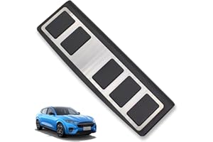 ‎BESTEVMOD AOSKonology Kompatibel mit 2021 2022 2023 Mustang Mach-E Fußstütze Dead Pedal Abdeckung rutschfest Performance Fußpedal Pad Abdeckungen Anti-Rutsch Gaspedal Fußpedale Auto Ersatz