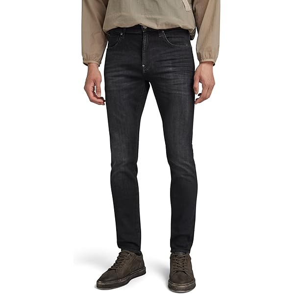 G-STAR REVEND SKINNY - Jeans Skinny Fit - pitch black/zwart denim/blackdenim