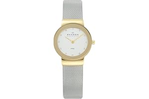 SKAGEN Freja Watch for Women, Quartz Movement with Stainless Steel or Leather Strap