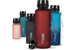 720°DGREE Botella de Agua uberBottle +Infusor de Frutas - 350 ml, 500 ml, 650 ml, 1 l, 1,5 l, sin BPA, Impermeable, antifugas, Reutilizable, Ligera, Ideal para Escuela, Deporte, Fitness, Gimnasio,