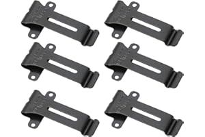 ELPRICO 6 Sztuk Wymienny Zaczep na Pasek, Zaczep na Pasek Radiowy Uchwyt na Pasek Radiowy do Kenwood TK 208 TK 308 TH 22AT, do Baofeng BF 888S BF 666s