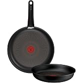 Tefal Ingenio Explore &ndash; Set of 2 Frying Pans 24/28 cm, Aluminium | 2 Frying Pans 24/28 cm + Removable Handle, Non-Stick Coati