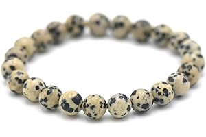 Miracles Minéraux Bracelet perle ronde 8 mm, pierre naturelle, création artisanale française, plus de 80 choix